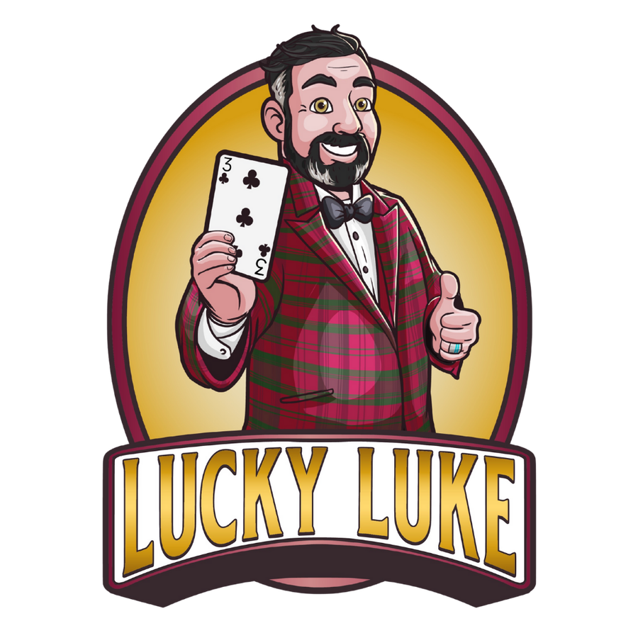 Lucky Luke the magician — cartoon logo